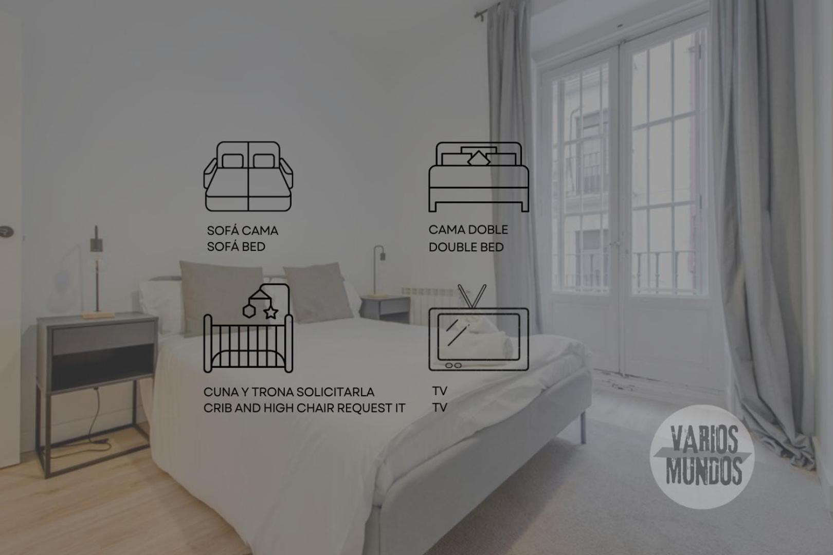 Premium Apt Para 9Pax En Calle Olmo - Centro De Madrid E1 Esterno foto